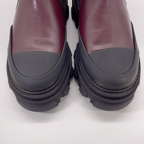 Ganni Cleated Leather Mid Chelsea Boots - Picture 10 of 10